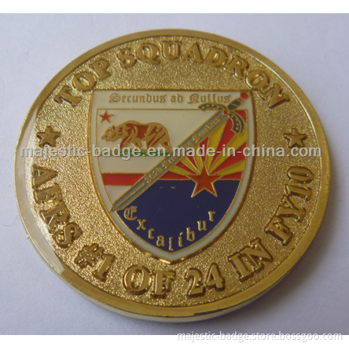 3D Gold Plating & Epoxy Af Coin